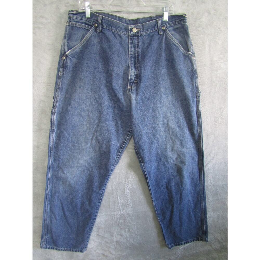 WRG Jean‎ Co Carpenter Jeans 40x31 Blue Denim Workwear Relaxed Fit Vintage 90s